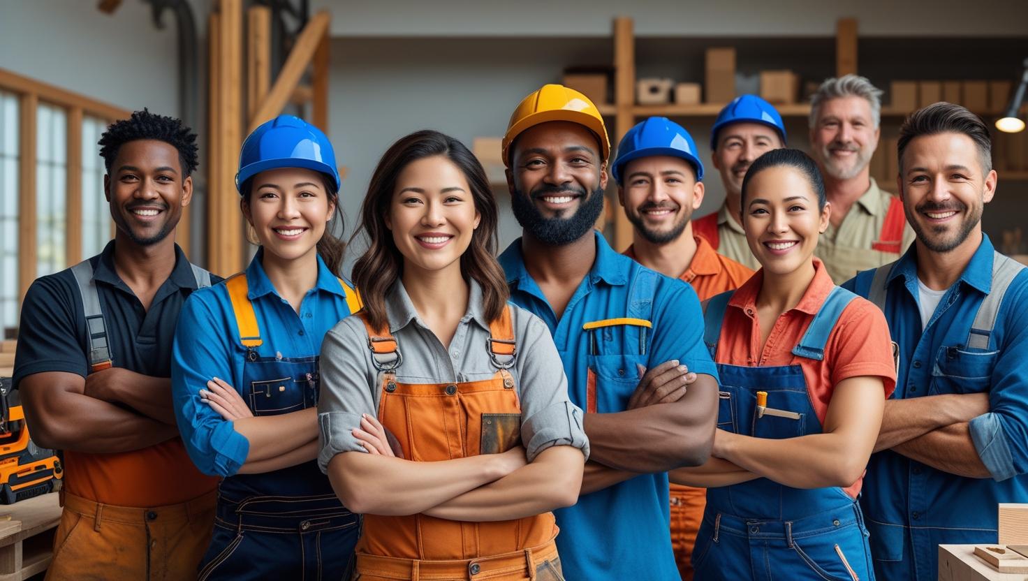A certified scaffolder working on a construction site in Birmingham, showcasing a specialized trade.