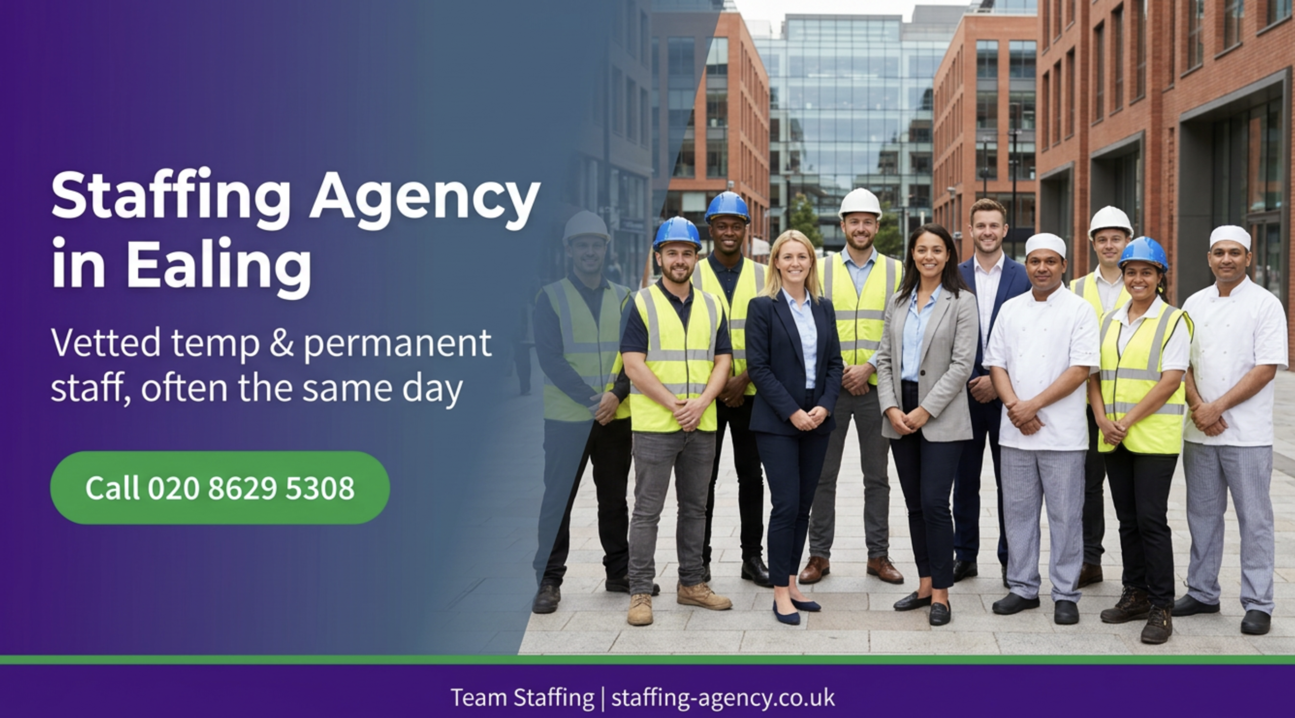 Staffing Agency in Ealing | Hire Temp & Permanent Staff Fast