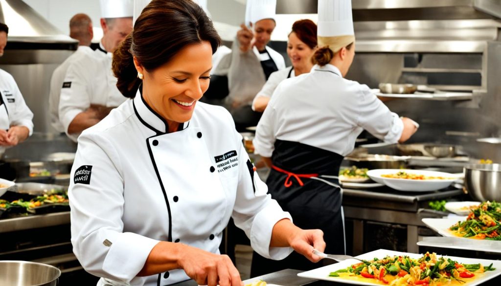 Chef Janet K from South Hams highlighting service excellence in chef recruitment