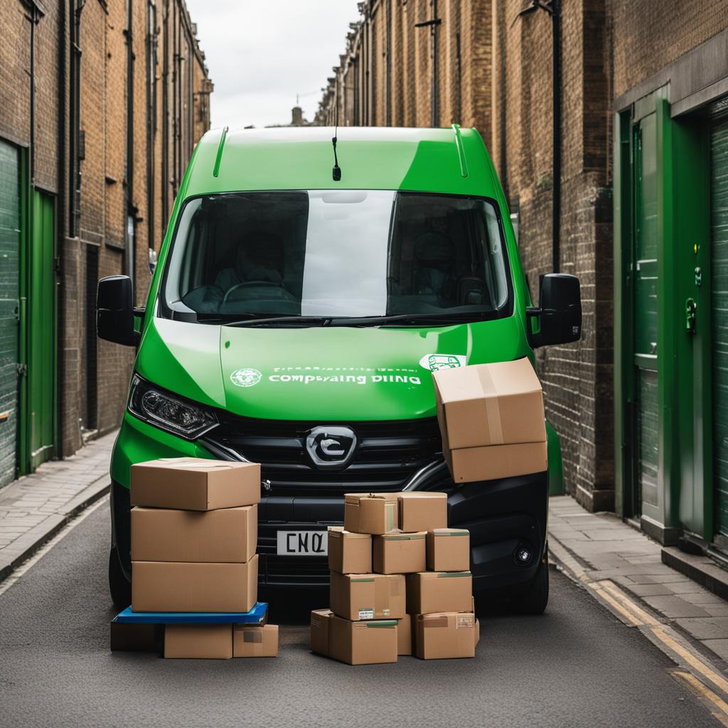 A team of professional van drivers