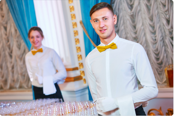 Futuristic event setup interface showing AI-driven matches