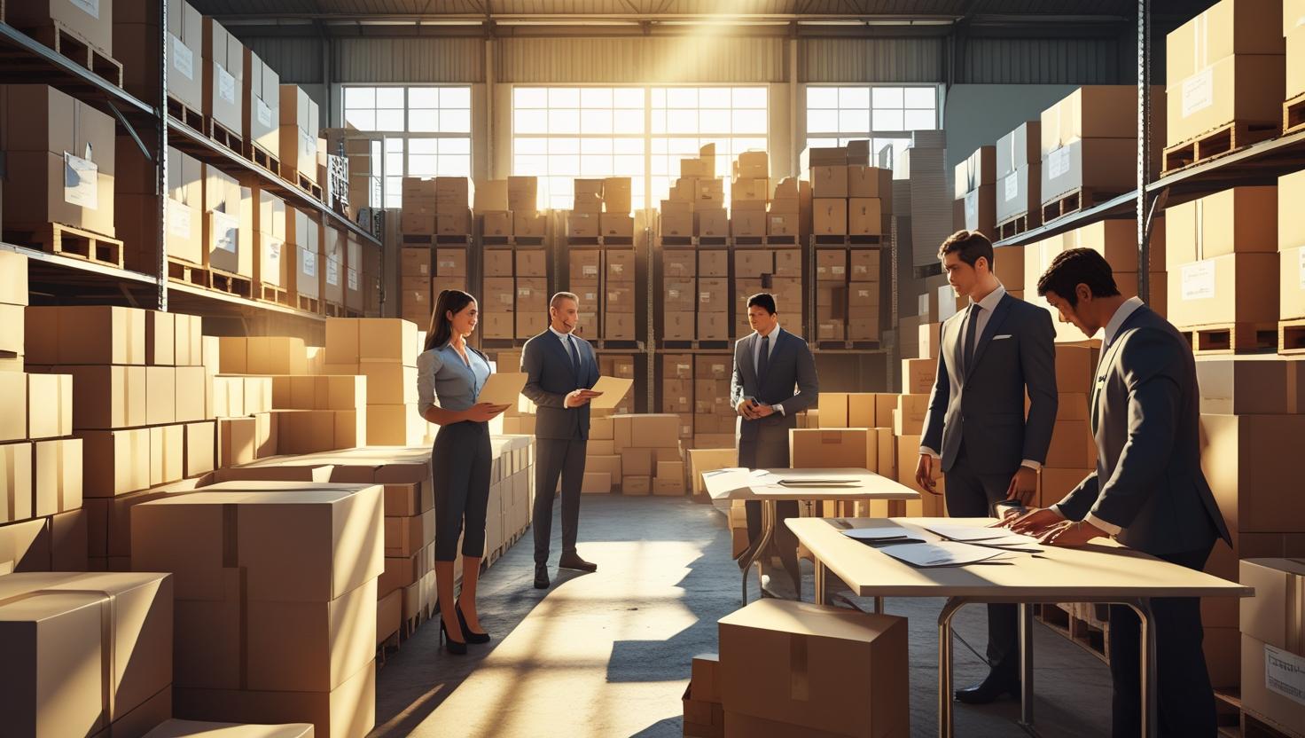 A smiling female warehouse operative holding a clipboard and pen, representing a confident and competent temporary worker.