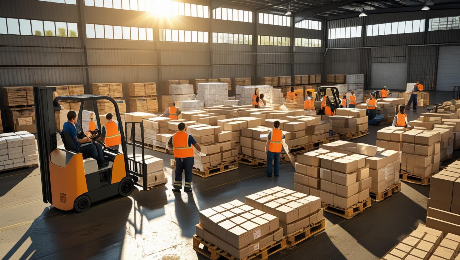 A diverse group of factory workers on a production line, illustrating the variety of roles available in manufacturing.